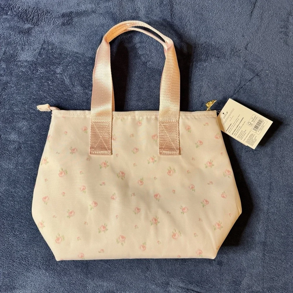 LoveShackFancy x Target Lunch Bag Pink Blooming Heirloom Ditsy Floral Ballet NEW